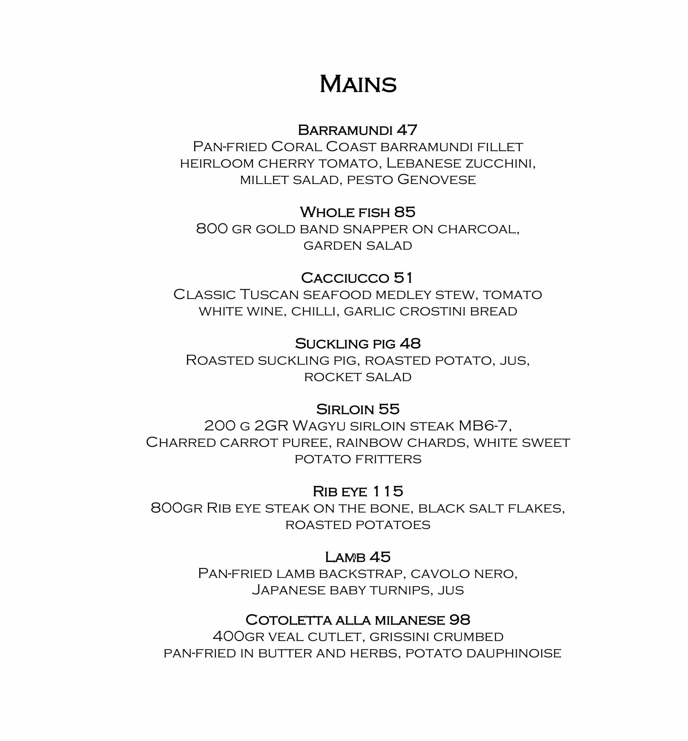 Noosa Waterfront Summer Menu Dinner (8)